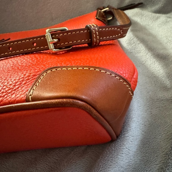 Dooney & Bourke Red Pebble Leather Crossbody Bag - Picture 13 of 13